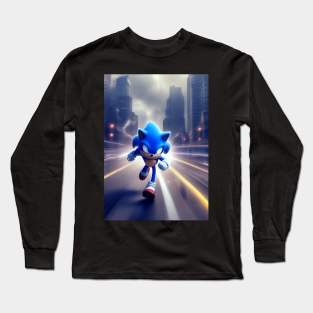 running hedgehog Long Sleeve T-Shirt